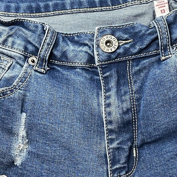 Bongo Floral Embroidered Denim Shorts - Women's Size 13 - Rare Y2K, Summ… - Picture 7 of 13